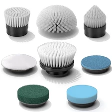 Replaceable Brush Heads Set,8 Pcs Set Suitable for Electric Spin Scrubber,Spi...