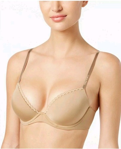Calvin Klein Seductive Comfort Customized Underwire Lift Bra Nude 38C - Picture 3 of 4