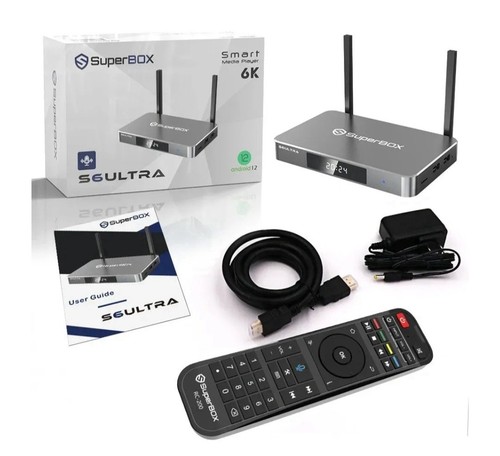SuperBox S6 Ultra TV Box Media Player 4GB+128GB Wi-Fi 6 BRAND NEW