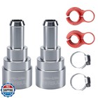 EVRBUL 2PCS Heater Core Hose Connectors - Stainless Steel Coolant Hose Connec