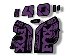 FOX 40 2021 Factory Forks Suspension Decals Sticker Set Adhesive Purple