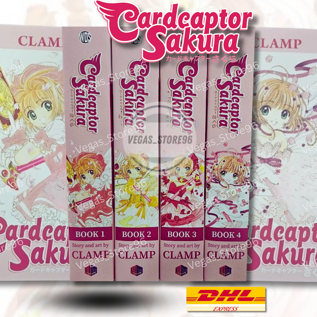 Cardcaptor Sakura (Omnibus Version) Manga Vol. 1-4 End English