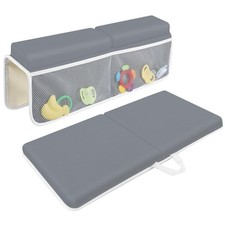 Bath Kneeler with Elbow Rest Pad Set, 1.5 inch Kneeling Pad Mat for Bathtub B...