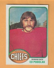 Ed Podolak Kansas City Chiefs 1976 Topps #49 Atlantic Iowa Hawkeyes