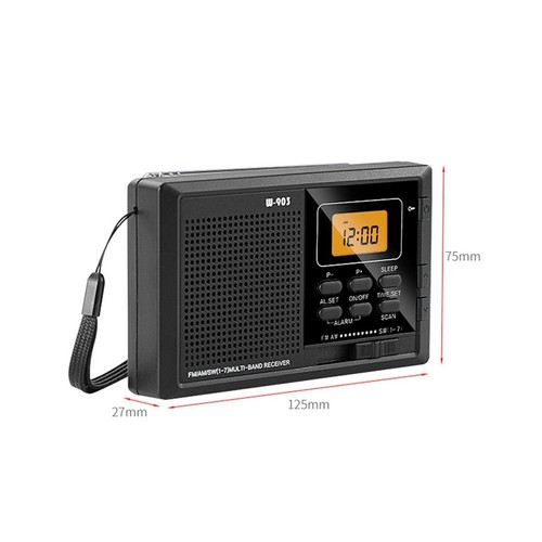Radio FMAMSW Diseño estable Interfaz fácil de usar Funcionamiento por batería - Imagen 12 de 25
