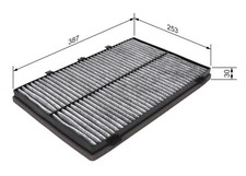 BOSCH Filter Innenraumluft MG ROVER 2,0 2,5 JKR000040 JKR100190 JKR000041