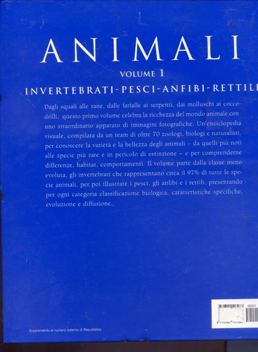 2001 GRANDE ENCICLOPEDIA PER RAGAZZI ANIMALI - VOLUME 1 - ALLEGATO REPUBBLICA - Foto 2 di 2