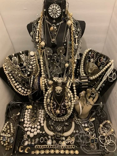 Huge-estate-jewelry Lot-Redesign-junk-for Craft-costume-8+lbs