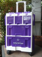 WILTON Ultimate Rolling Tool Caddy for Cake Decorating Supplies w/ Wheels Handle