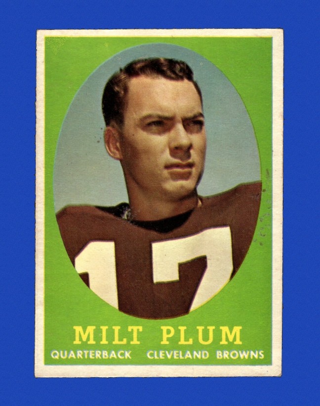 1958 Topps Set-Break #  5 Milt Plum RC EX-EXMINT *GMCARDS*