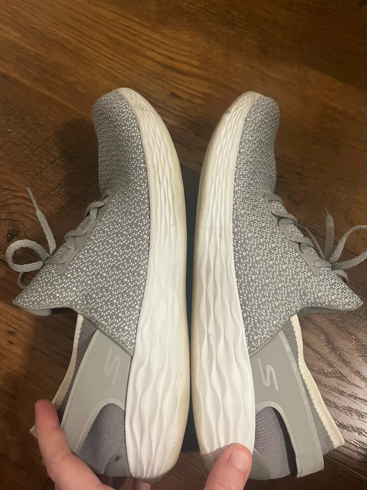 Women’s YOU By Skechers Lightweight Walking Shoes Size 10 Gray Slip On - Image 3 of 4