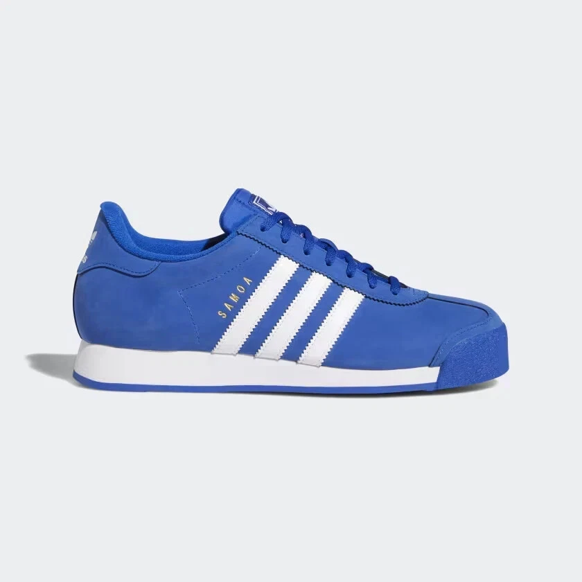 Authentic Adidas Samoa FV4985 Men’s Shoes Royal Blue White Men Size 4.5 Women 6