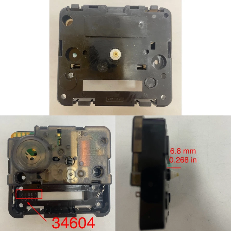 Genuine SEIKO OEM Quartz Clock Movement Part CLK-34604 34604