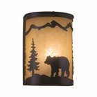 Bozeman 1-Light Wall Sconce in Rustic and Flush Style 11 Inch Tall and 8 Inches
