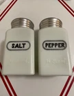 Vintage ~ Hotpoint ~ Art Deco  Milkglass Salt and Pepper Shakers