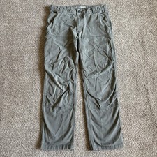 Carhartt BN2802-M Gray Double Knee Pants Relaxed For Rugged Flex 34x30
