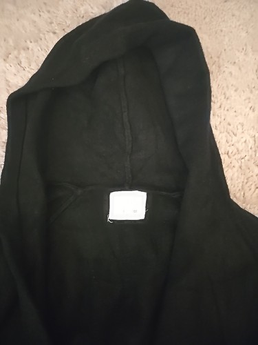 Zara Girls Size 7 Black Long Sleeve Pocketed Open Front Cardigan Sweater Jacket - Picture 4 of 5