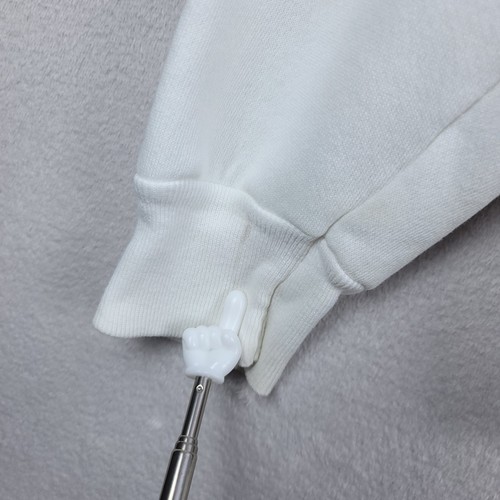 Sweat chat Murina vintage adulte XL blanc coton mélangé épais années 80 USA - Photo 11/15