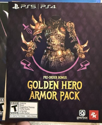 Tiny Tina's Wonderlands Preorder Bonus PS4 PS5 Bonus Not Disc - Picture 2 of 2