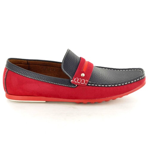 Mens Leather look Casual Loafers Slip on Driving Shoes Available UK Sizes 6-11 - Picture 45 of 57