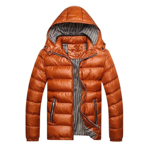 Chaquetas Acolchadas Puffer Invierno Cálido Cremallera Acolchado Forrado Burbuja Abrigo con Capucha Para Hombres - Imagen 56 de 69