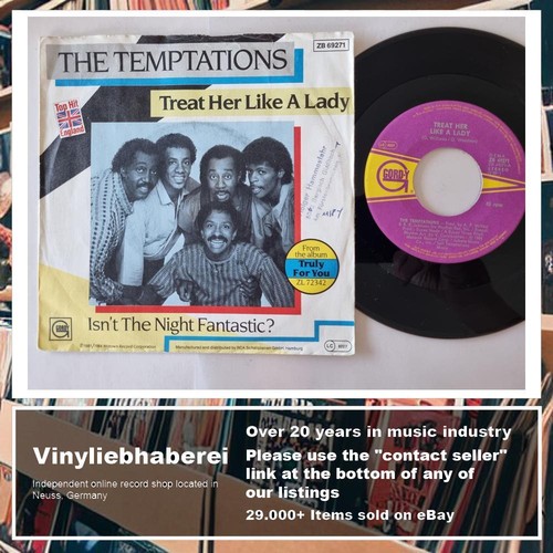 The Temptations - Treat Her Like A Lady 7'' Vinyl Germany - Picture 4 of 5