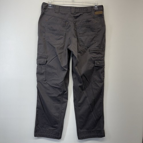 Cabela's Grey Cargo Pants Men's Size 34x30 Outdoor Hiking Gear (Measures 34x29) - Picture 7 of 19