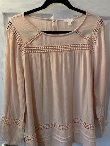 Peach bohemian blouse large - Picture 1 of 6