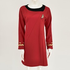 Cosplay TOS Female Duty Uniforms The Original Series Red Dress Starfleet Costume