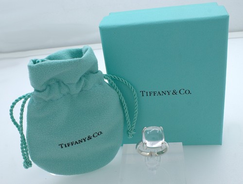 Anillo de plata Tiffany & Co Paloma Picasso cristal cuarzo cabujón pila de azúcar - Imagen 2 de 8