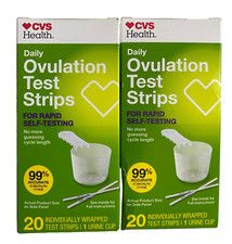 2 Daily Ovulation Test Strips 03/26 SEALED NEW 20 Individually Wrapped Tests
