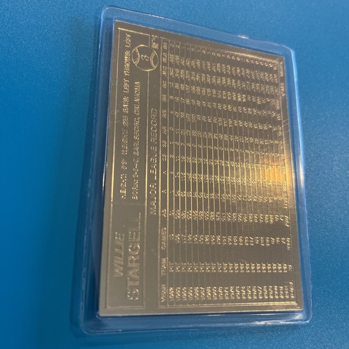 Danbury Mint 22kt Gold Baseballkarte - Willie Stargell #3 versiegelt - Bild 2 von 7