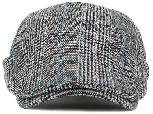 Classic Plaid Cotton Newsboy Ivy Gatsby Cabbie Ascot Hat Cap Adjustable - Bild 4 von 9