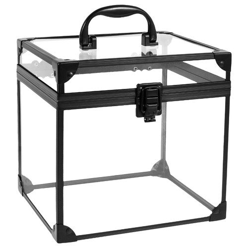 Makeup Box Clear Cosmetic Case with Latches and Handle Toiletry Organizer༯ - Picture 13 of 22
