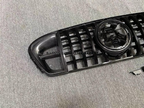 Carbon Fiber Middle Grille Grill For Mercedes W167 C167 GLE450 GLE63 GLE53 2019+ - Picture 6 of 8