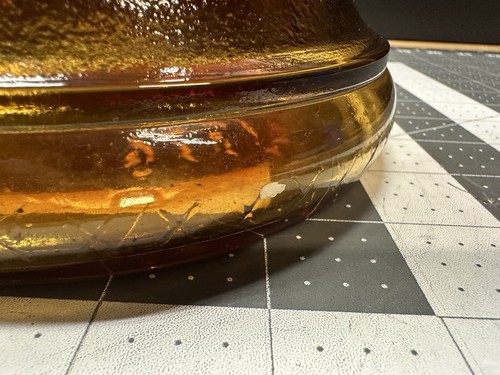 LIBERTY BELL 1976 KLM Hand Blown Orange Amber Lucite Liberty Bell Jar First Run - Picture 19 of 22