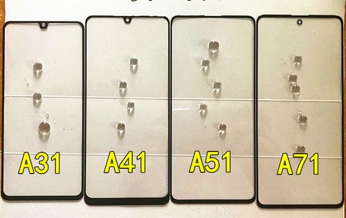 Repuesto de vidrio de lente de pantalla exterior frontal OCA + para Samsung Galaxy A31/A41/A51/A71 - Imagen 7 de 8