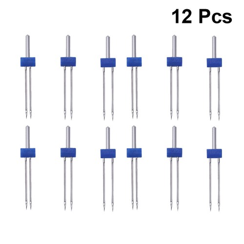 12 Stück Nähmaschinennadeln Elektrische Zwillingsnadeln Doppelmaschinennadeln Set - Bild 1 von 11