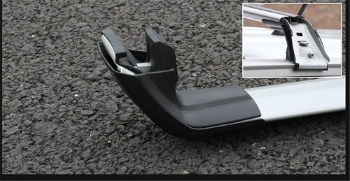 Barra transversal de aluminio compatible con rieles de techo KIA EV9 GT 2024 2025 barra transversal negra - Imagen 8 de 13