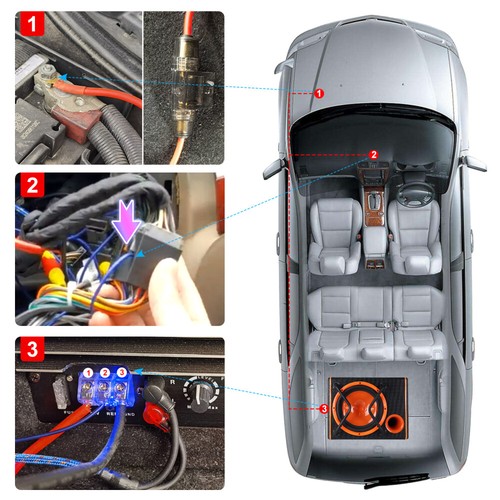 12 ZOLL Aktiv Subwoofer 4200 Watt Bass +Verstärker+Kabelset Auto Aktivsub DHL - Bild 5 von 20