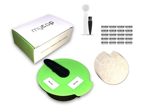 My-Cap Mehrweg Kaffeescheibe mit Silikondeckel für Bosch Tassimo Brüher, Wiederverwendung, R - Bild 1 von 8