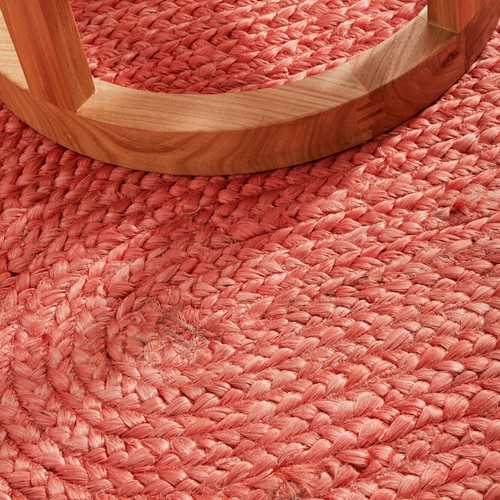 Rug 100% Natural Jute Handmade Rustic look Rug Braided style Reversible Oval Rug - Picture 6 of 9