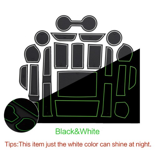 Gate Slot Cup Pad Non-slip Door Groove Mat For Toyota Hilux SR5 4x4 2015-2022 - Picture 12 of 18