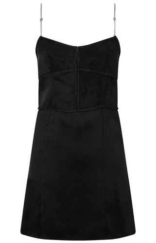 PALM ANGELS METAL STRAP SLIP DRESS ABITO VESTITO DONNA PWDJ002S23FAB0020772 - Picture 4 of 5
