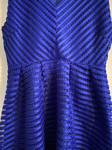 NEW YUMI royal blue fit and flare dress sz.14 - Picture 5 of 5
