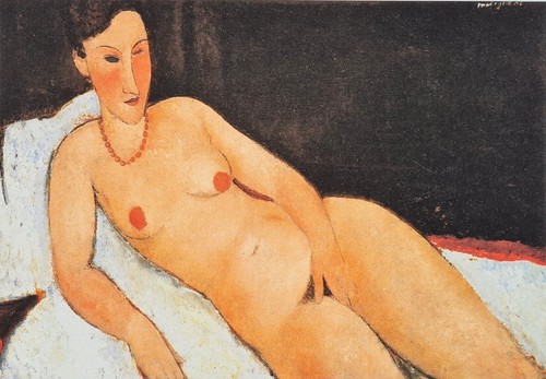 AMEDEO MODIGLIANI * Lying Nude * 50x40 cm * signed lithograph *limited # 140/300 - Picture 2 of 8