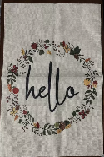 "Hello" Garden colorful banner