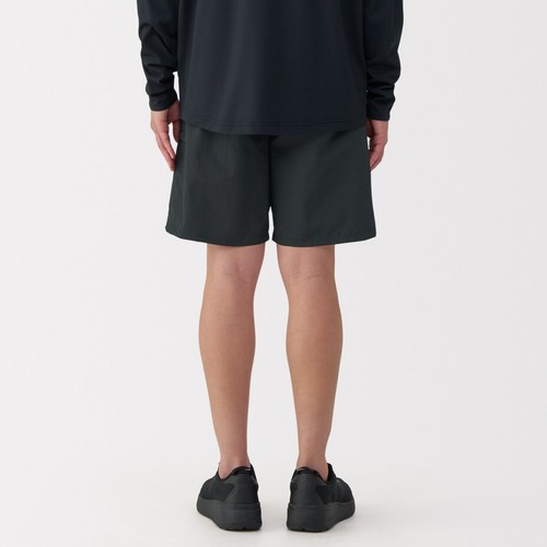 MUJI Pantaloncini Uomo 100% Nylon Impermeabili Tascabili Nero FedEx - Foto 4 di 13