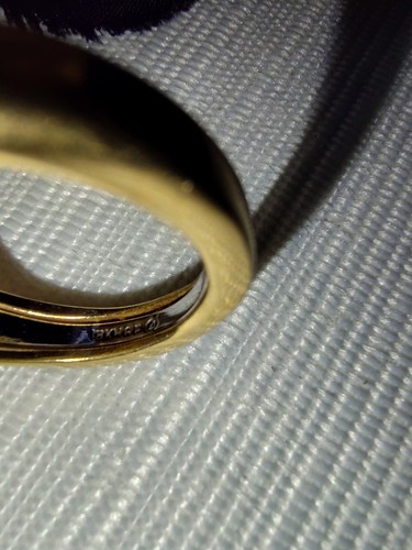 Vintage 18K HGE High Gold Electroplated Engagement Ring 4.67 gram Size 7.25 ST25 - Picture 12 of 20