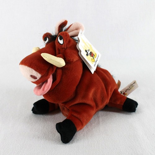Walt Disney World Parks Pumbuu Bean Bag Plush Toy The Lion King Warthog 8"